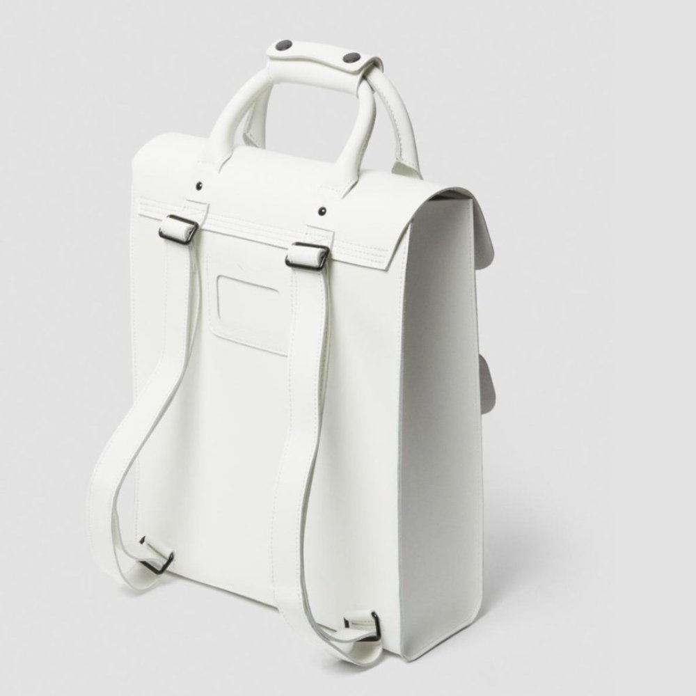 Dr. Martens WHITE Leather Backpack - Picture 6 of 11